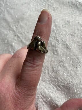 Sterling Silver Sea Lion & Pups Ring, Size 7